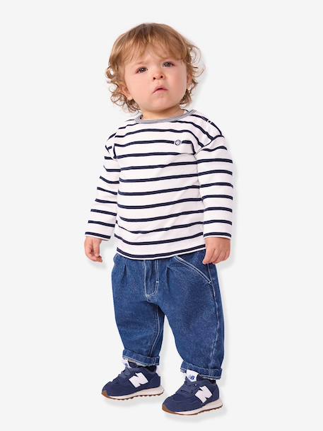 T-shirt manches longues marine - vertbaudet enfant 
