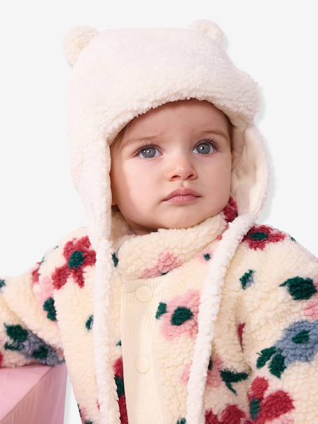 Bonnet à oreilles blanc - vertbaudet enfant 