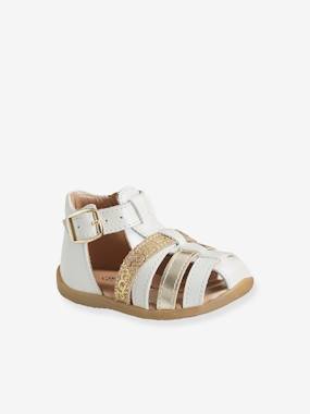Leather Sandals for Baby Girls, Designed for First Steps  - vertbaudet enfant