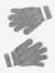 Hat, snood and gloves set for boys marl grey+night blue - vertbaudet enfant 