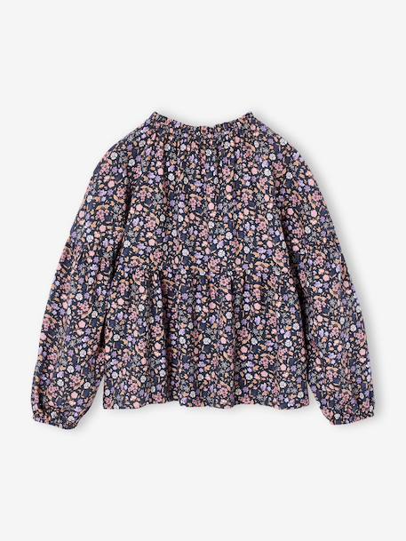 Blouse fille anthracite+vanille - vertbaudet enfant 