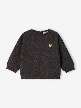 Bébé-Sweat bébé léopard coeur printé capsule famille
