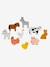 Set animaux en bois FSC® multicolore+multicolore (marron) - vertbaudet enfant 