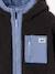 Reversible hooded jacket for boys fir green+grey blue - vertbaudet enfant 