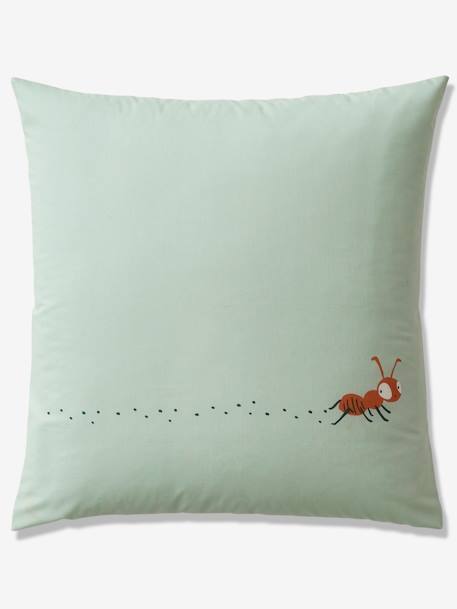 Parure housse de couette enfant et taie d'oreiller CLASSE VERTE VERT - vertbaudet enfant 