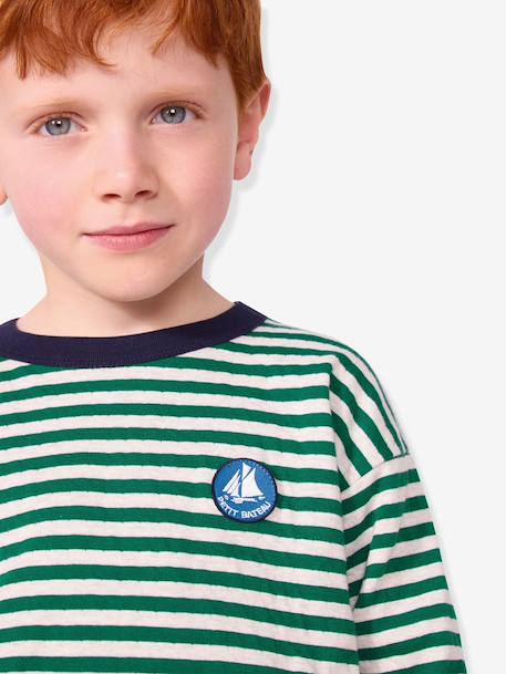 PETIT BATEAU The T-shirt long-sleeved navy blue - vertbaudet enfant 