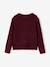 Buttoned collar cardigan for girls bordeaux red - vertbaudet enfant 