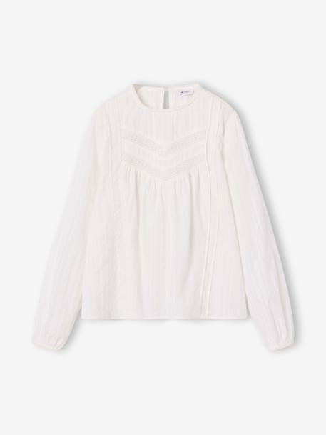 Blouse for girls ecru - vertbaudet enfant 