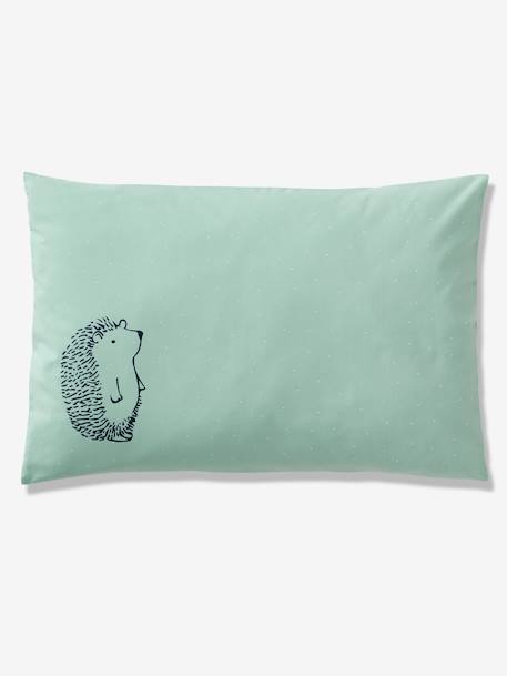 Pillowcase for Babies, Organic Collection, LOVELY NATURE Theme Green - vertbaudet enfant 