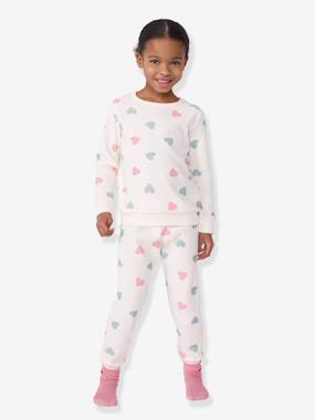 Pyjama enfant coeurs - vertbaudet enfant Fille-Pyjama enfant coeurs