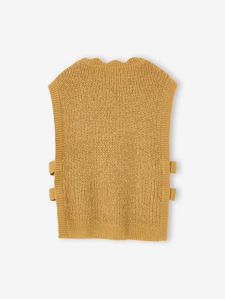 Fancy Sleeveless Jumper for Girls navy blue+olive - vertbaudet enfant 