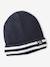 Hat, snood and gloves set for boys marl grey+night blue - vertbaudet enfant 