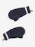 Hat, snood and gloves set for boys marl grey+night blue - vertbaudet enfant 