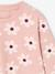 Round-neck sweatshirt for girls ecru+ivory+pale pink+taupe - vertbaudet enfant 