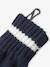 Hat, snood and gloves set for boys marl grey+night blue - vertbaudet enfant 