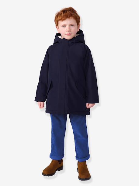 Parka enfant mi-longue marine - vertbaudet enfant 