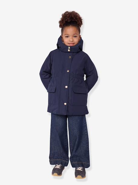 Mid-length parka by CYRILLUS navy blue - vertbaudet enfant 