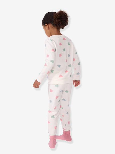 Pyjama enfant coeurs blanc - vertbaudet enfant 