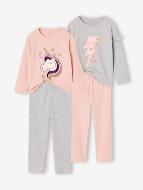 Girls-Pack of 2 pyjamas for girls