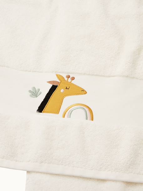 Bath Towel, Giraffe White - vertbaudet enfant 