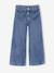 Wide-leg jeans for girls brut denim+medium blue - vertbaudet enfant 