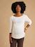 Maternity long-sleeved T-shirt Lucie ecru - vertbaudet enfant 