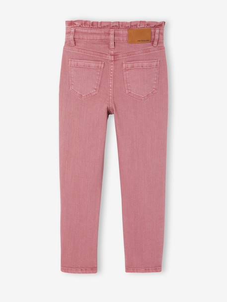 Slim trousers for girls ink blue+mauve - vertbaudet enfant 