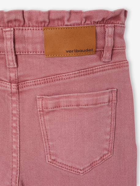 Slim trousers for girls ink blue+mauve - vertbaudet enfant 