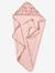 Cape de bain et gant LATIKA rose imprimé - vertbaudet enfant 
