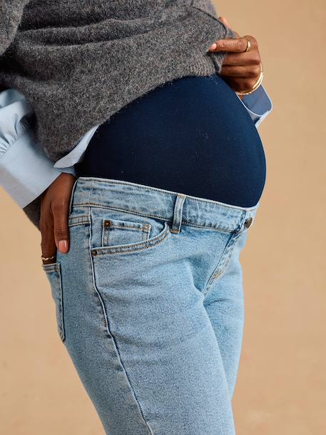 Jean mom ankle de grossesse denim noir+stone - vertbaudet enfant 
