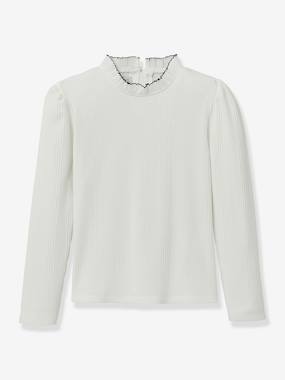 -Frill neck base layer top by CYRILLUS 