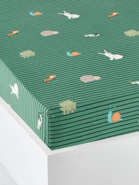 Drap-housse enfant Bio* CLASSE VERTE VERT - vertbaudet enfant 