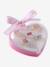 Coffret de 5 bagues fille rose+rose pâle - vertbaudet enfant 
