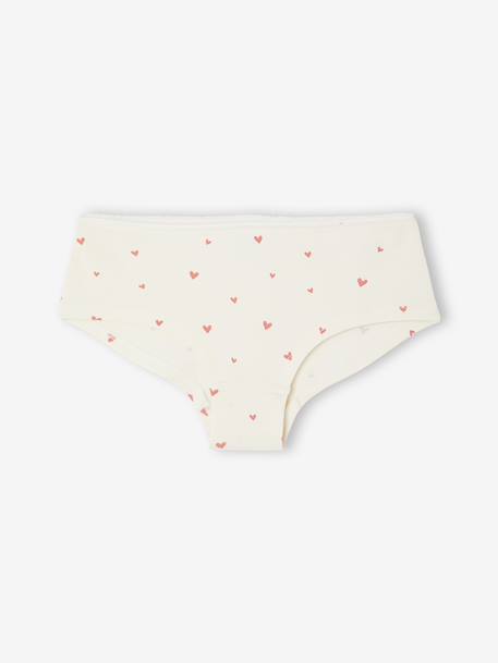 Pack of 7 shorties for girls beige - vertbaudet enfant 