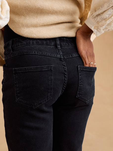 Jean mom ankle de grossesse denim noir+stone - vertbaudet enfant 