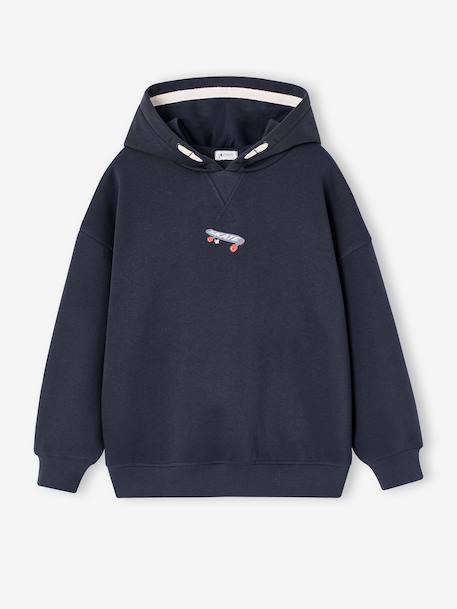 Sweat à capuche garçon gris ardoise - vertbaudet enfant 
