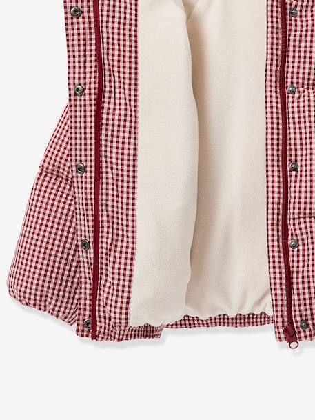 Gingham puffer jacket by CYRILLUS red - vertbaudet enfant 