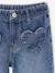 Wide-leg jeans for girls brut denim+medium blue - vertbaudet enfant 