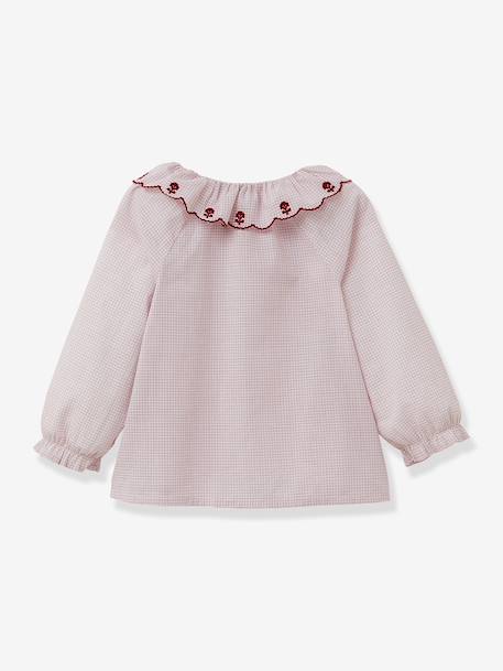 Checked blouse by CYRILLUS red - vertbaudet enfant 