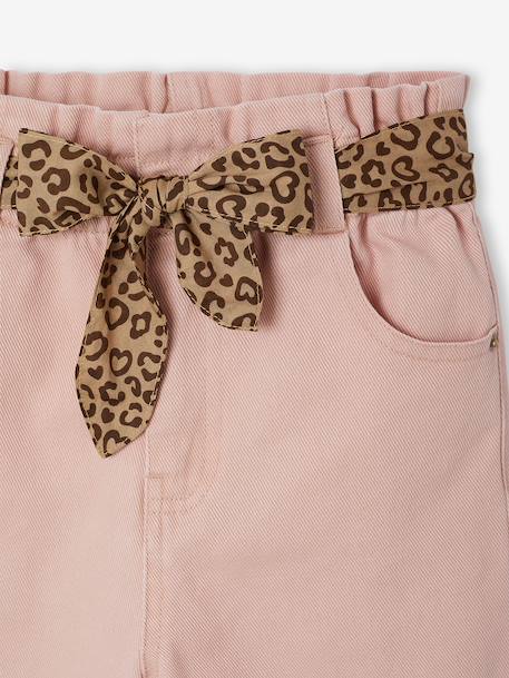 Wide-leg trousers for girls rosy - vertbaudet enfant 
