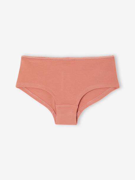 Lot de 7 shorties fille beige - vertbaudet enfant 