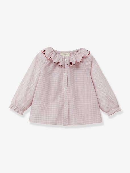 Checked blouse by CYRILLUS red - vertbaudet enfant 