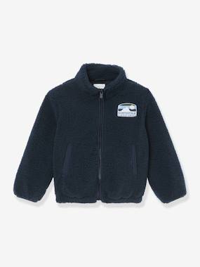-Zip-up sherpa sweatshirt by CYRILLUS 