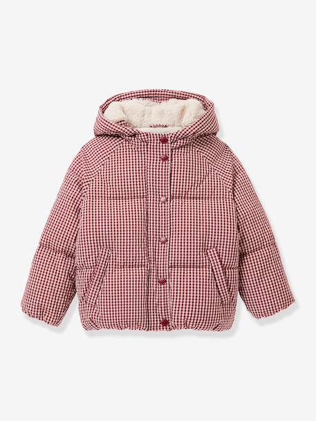 Gingham puffer jacket by CYRILLUS red - vertbaudet enfant 