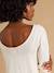 Maternity long-sleeved T-shirt Lucie ecru - vertbaudet enfant 