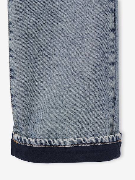 Wide-leg jeans for girls medium blue - vertbaudet enfant 