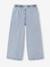Wide-leg trousers for girls bleached denim+medium blue - vertbaudet enfant 