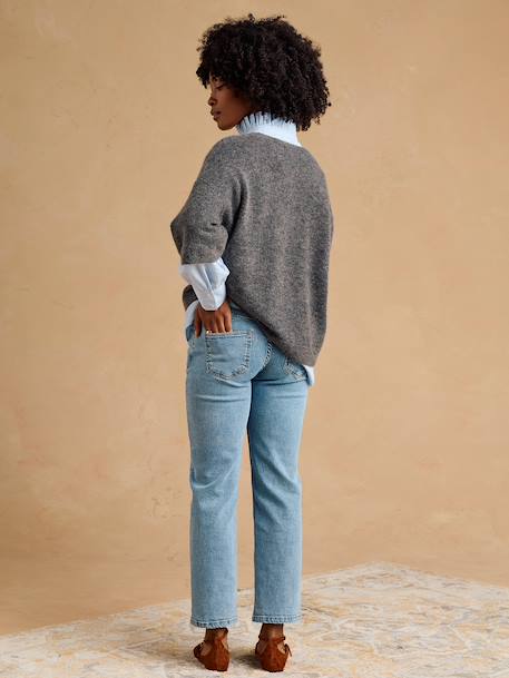 Jean mom ankle de grossesse denim noir+stone - vertbaudet enfant 