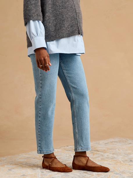 Jean mom ankle de grossesse denim noir+stone - vertbaudet enfant 