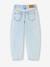 Balloon jeans for girls bleached denim+medium blue - vertbaudet enfant 